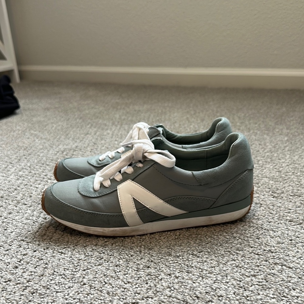 Loft Green and White Sneakers